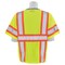 Erb Safety Safety Vest, Contrasting, Mesh, Class 3, S683P, Hi-Viz Lime, 5XL 62142